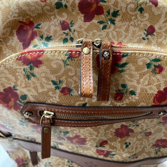 BRAND NEW Patricia Nash Karina Backpack in Western Lace Rose - Picture 3 of 12